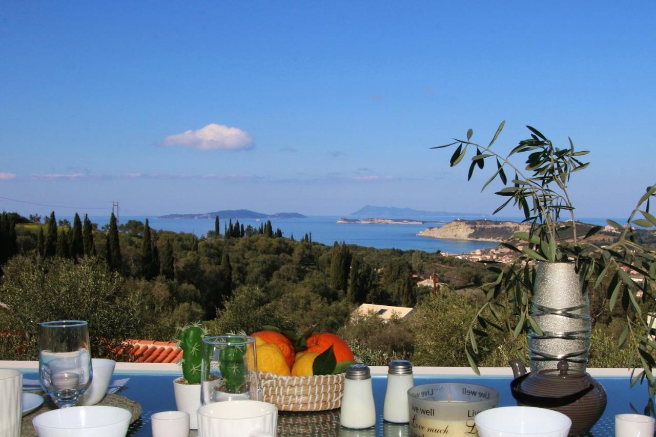 Sunset Sea View Villa 10 Afionas Luaran gambar
